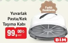 YUVARLAK PASTA/KEK TAŞIMA KABI